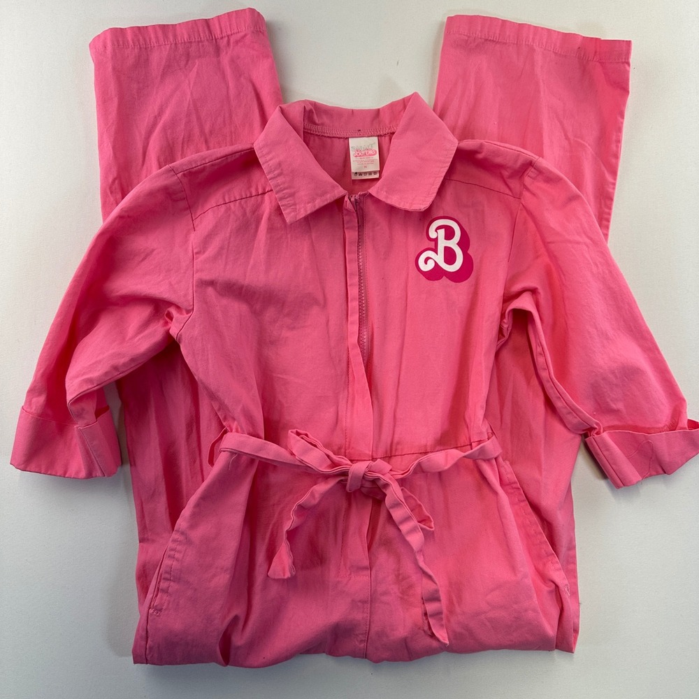 Barbie The Movie Kids Pink Power Jumpsuit Spirit Halloween Costume Med 8-10 NEW - Picture 5 of 15